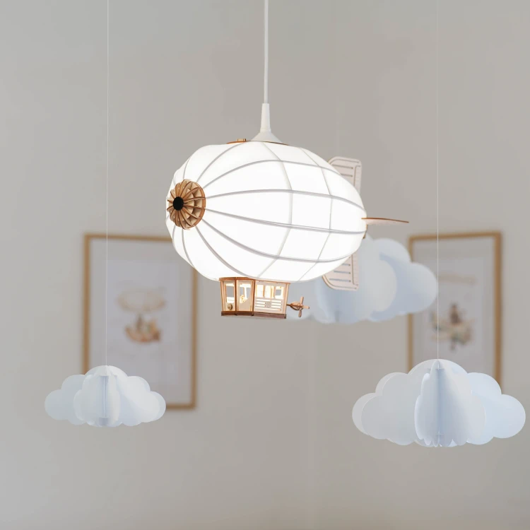 Lampa sufitowa sterowiec – klimatyczne światło do pokoju dziecięcego