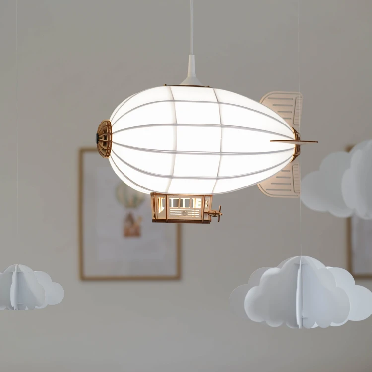 Lampa sterowiec do pokoju dziecięcego – delikatne, ciepłe światło