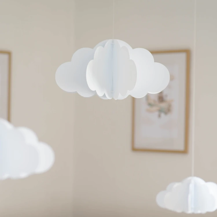 Chmurki 3D wiszące – ozdoba do pokoju dziecka